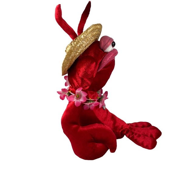 Vintage Lobster Caribbean Island Vacation Animated Singing Dancing DanDee Plush - Picture 10 of 15